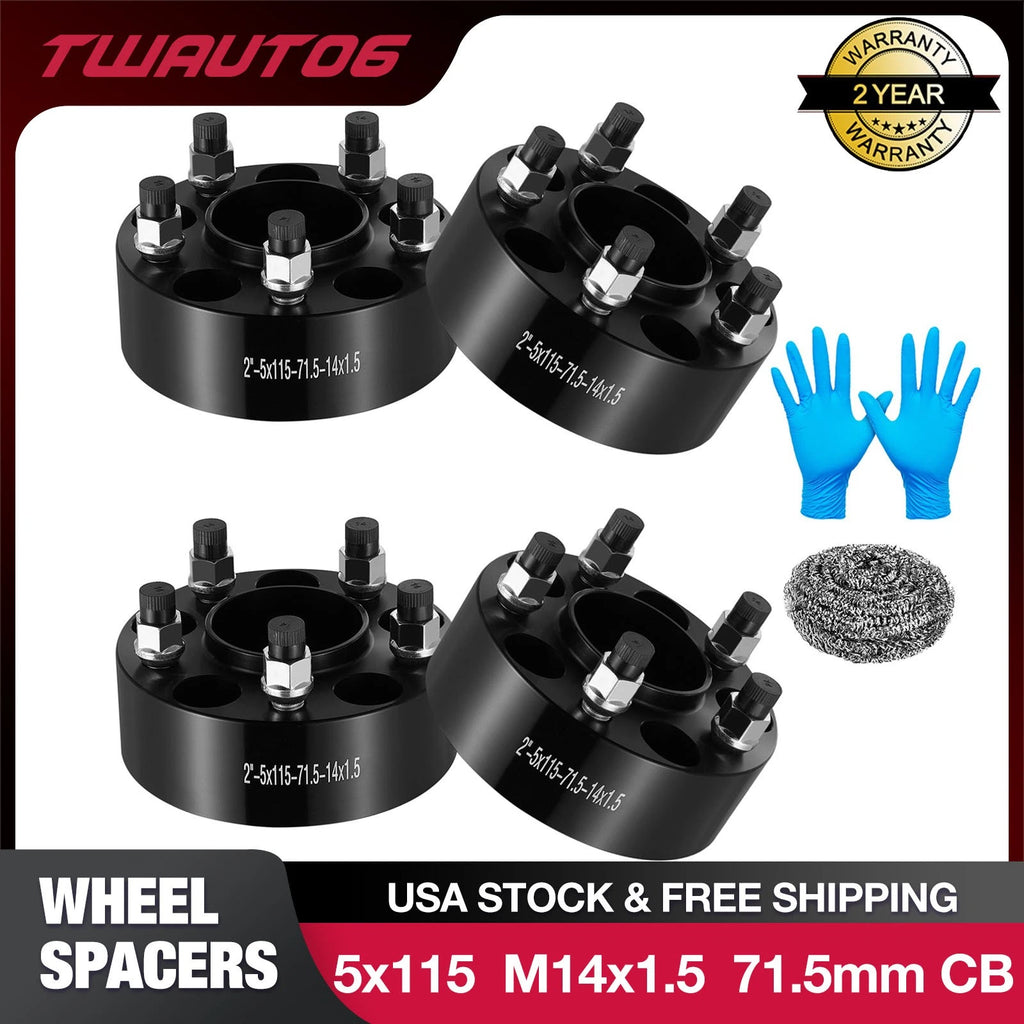 1"–2" 5x115 Hubcentric Wheel Spacers for 2006–2023 Dodge Charger