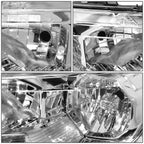 Factory Style Headlights for Ford Ranger XL XLT (2019–2023) - Chrome/Clear