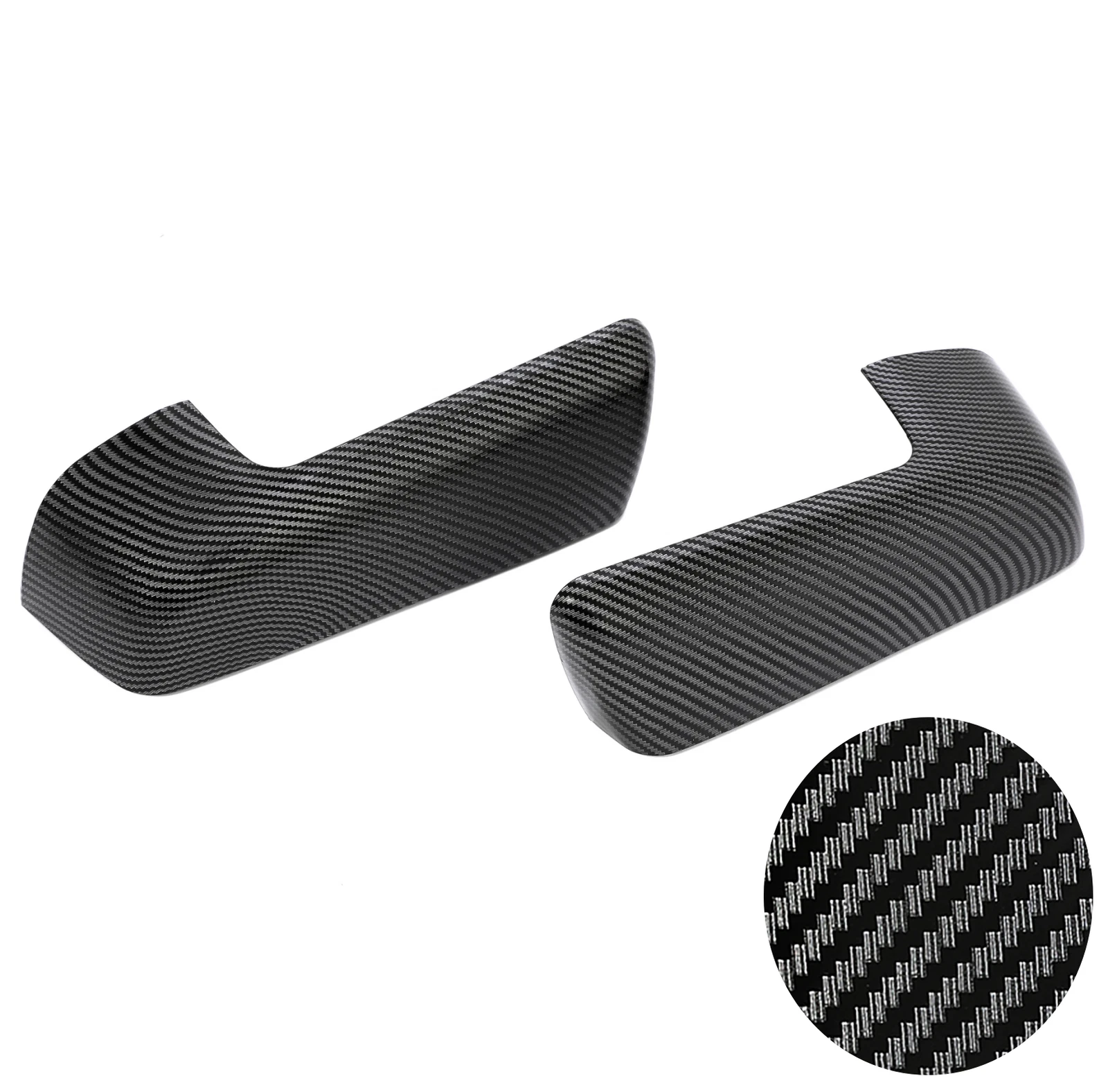 Carbon Fiber Print Mirror Covers for Chevy Silverado/GMC Sierra 1500 (2019–2024)