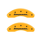 Set of 4 Yellow Caliper Covers for 2000-2005 Chevy Impala