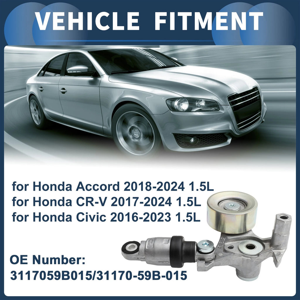 Belt Tensioner for Honda Accord (2018–2024) No. 3117059B015 Metal 1 Pc