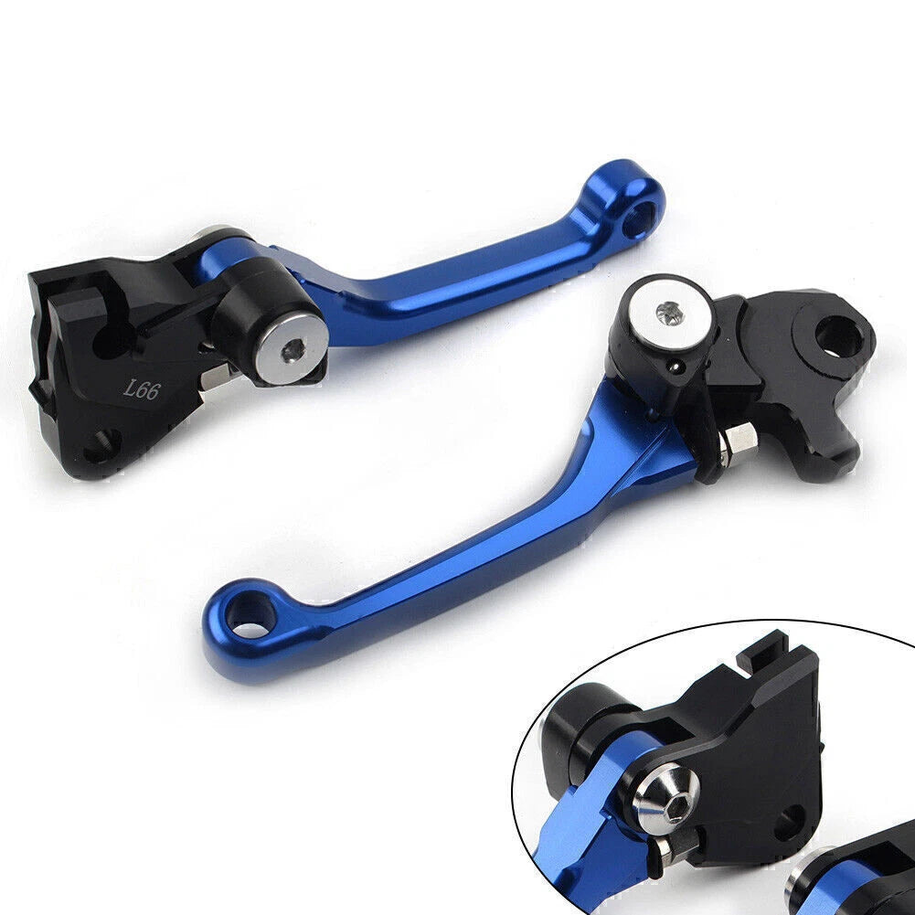 Blue Pivot Brake Clutch Levers for Yamaha YZ 250F YZ 426F YZ 450F (2009–2020)