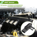 Manifold Absolute Pressure Sensor for Audi A3 8P1 1.9 TDI (2003–2010)