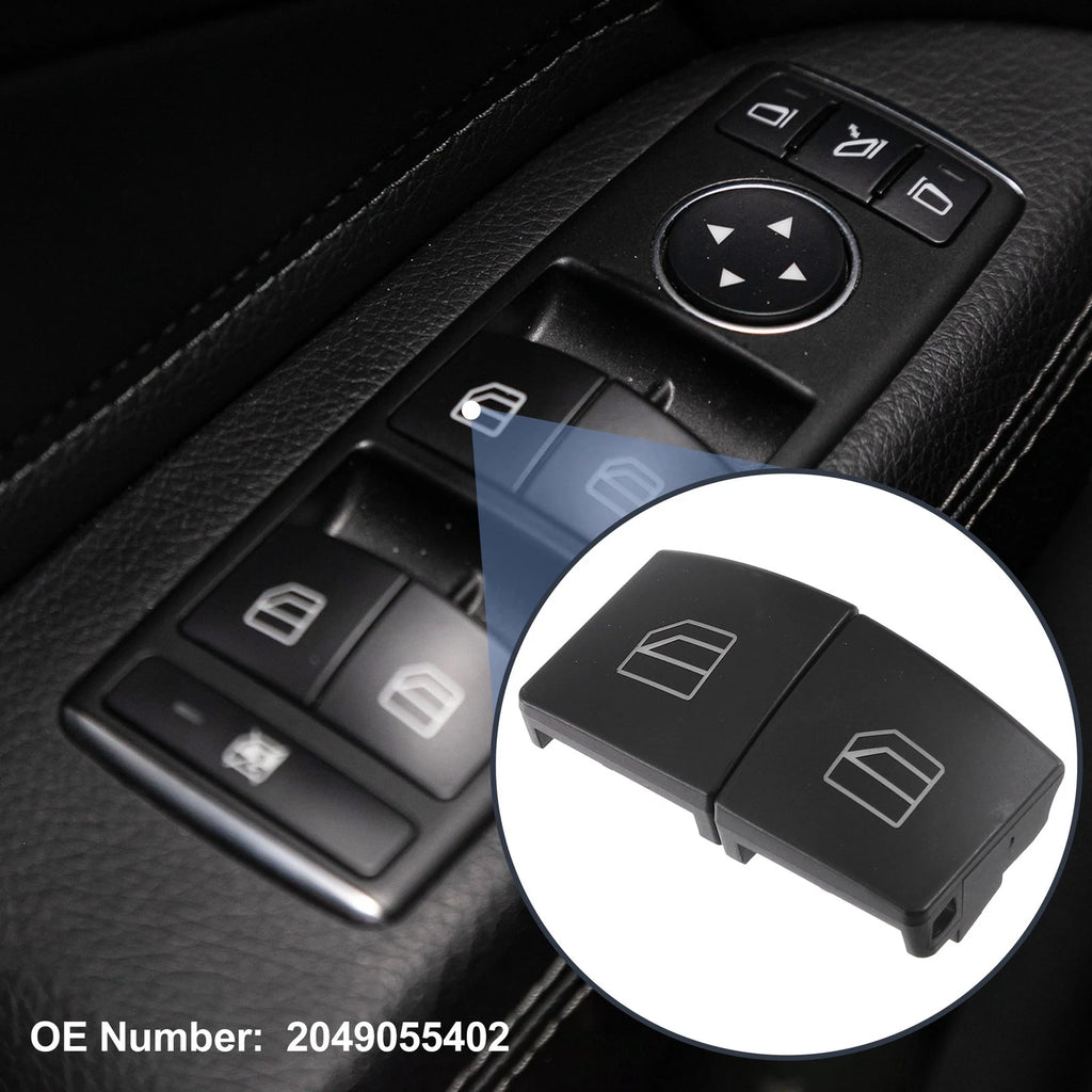 2pcs Window Lift Switch Button Cover for Mercedes-Benz GLE500 (2016–2020)