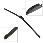 Set of 3 Front Windshield Wiper Blades for Nissan Rogue (2008–2013)