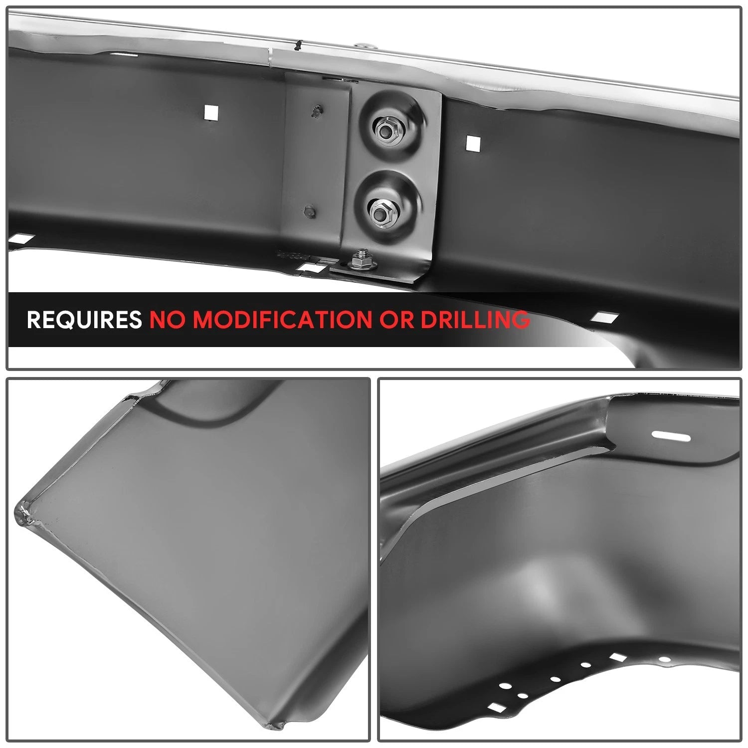 Chrome Steel Front Bumper Face Bar for GMC Sierra Yukon (1999–2006)
