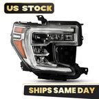 LED DRL Headlight w/Halogen Turn Signal for GMC Sierra 1500 (2019–2022)