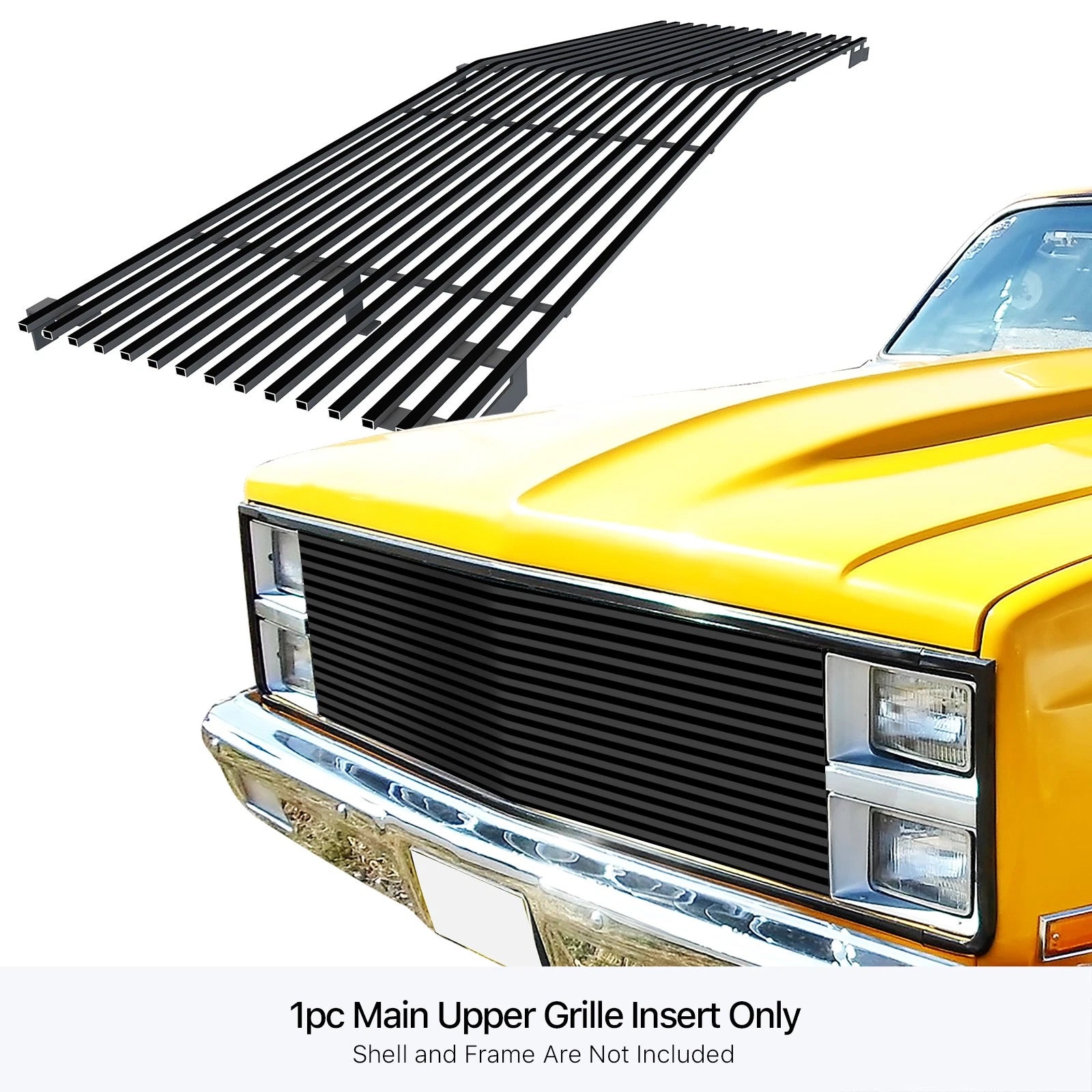 Black Billet Grill for Chevy C/K Pickup/Suburban/Blazer (1981-1987)