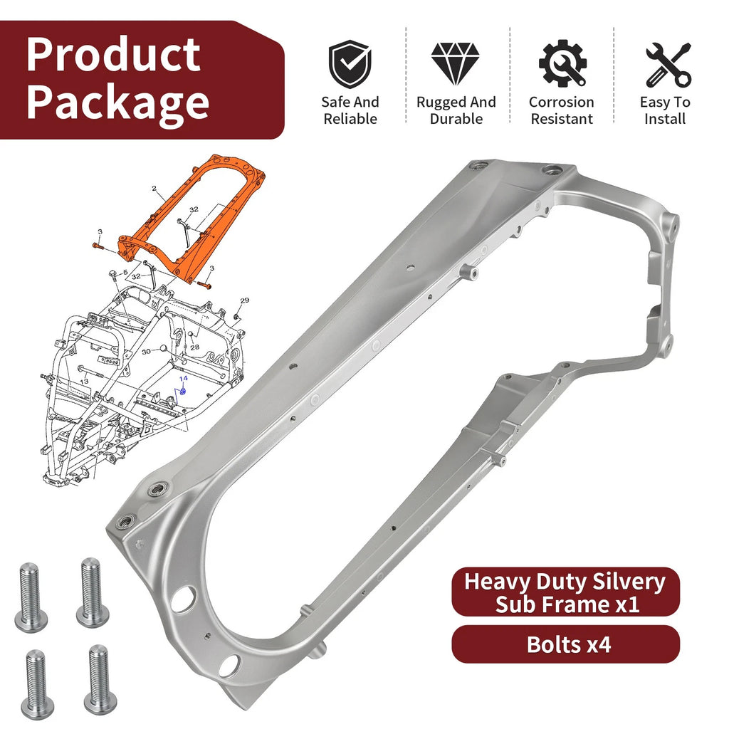 Heavy Duty Aluminum Sub Frame for Yamaha Raptor 700 700R (2006–2024)