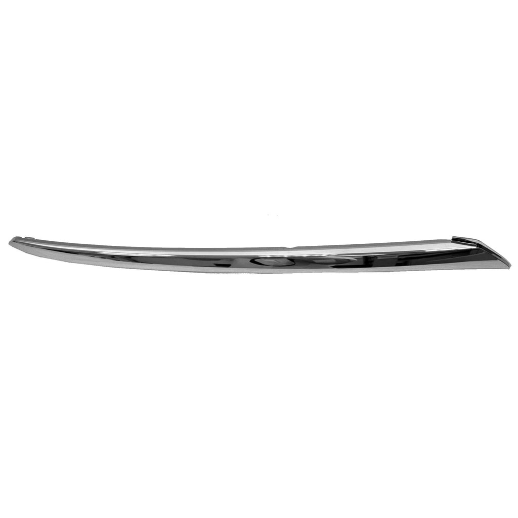 Replacement Chrome ABS Plastic Passenger Side Front Bumper Cover Molding