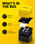 2X AUXITO 9003 H4 LED Headlight Bulb Kit Hi/Lo Beam 25000LM for