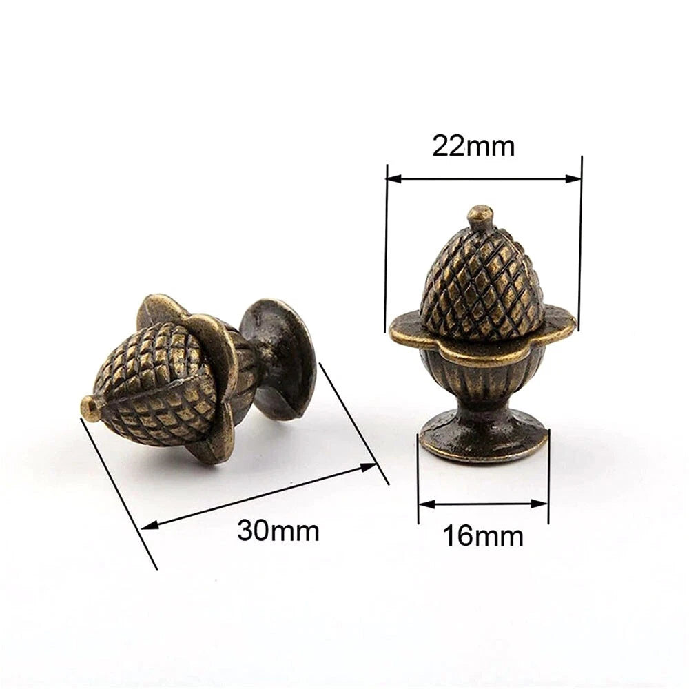 Set of 4 Vintage Strawberry Drawer Knob Pulls 30mm for Cabinet Jewelry Box