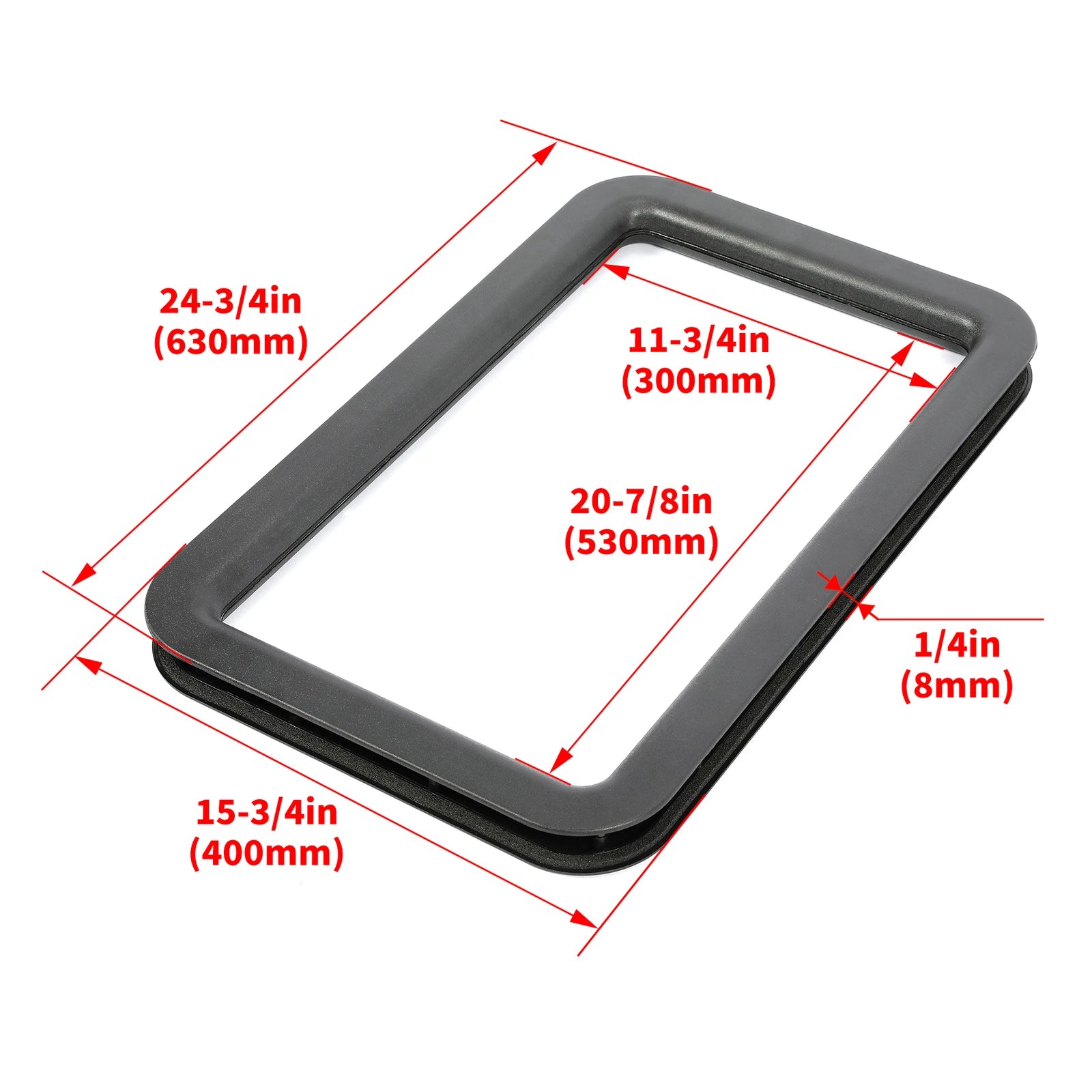 Entrance Door Window Frame for Travel Trailer RV Camper (Interior & Exterior)
