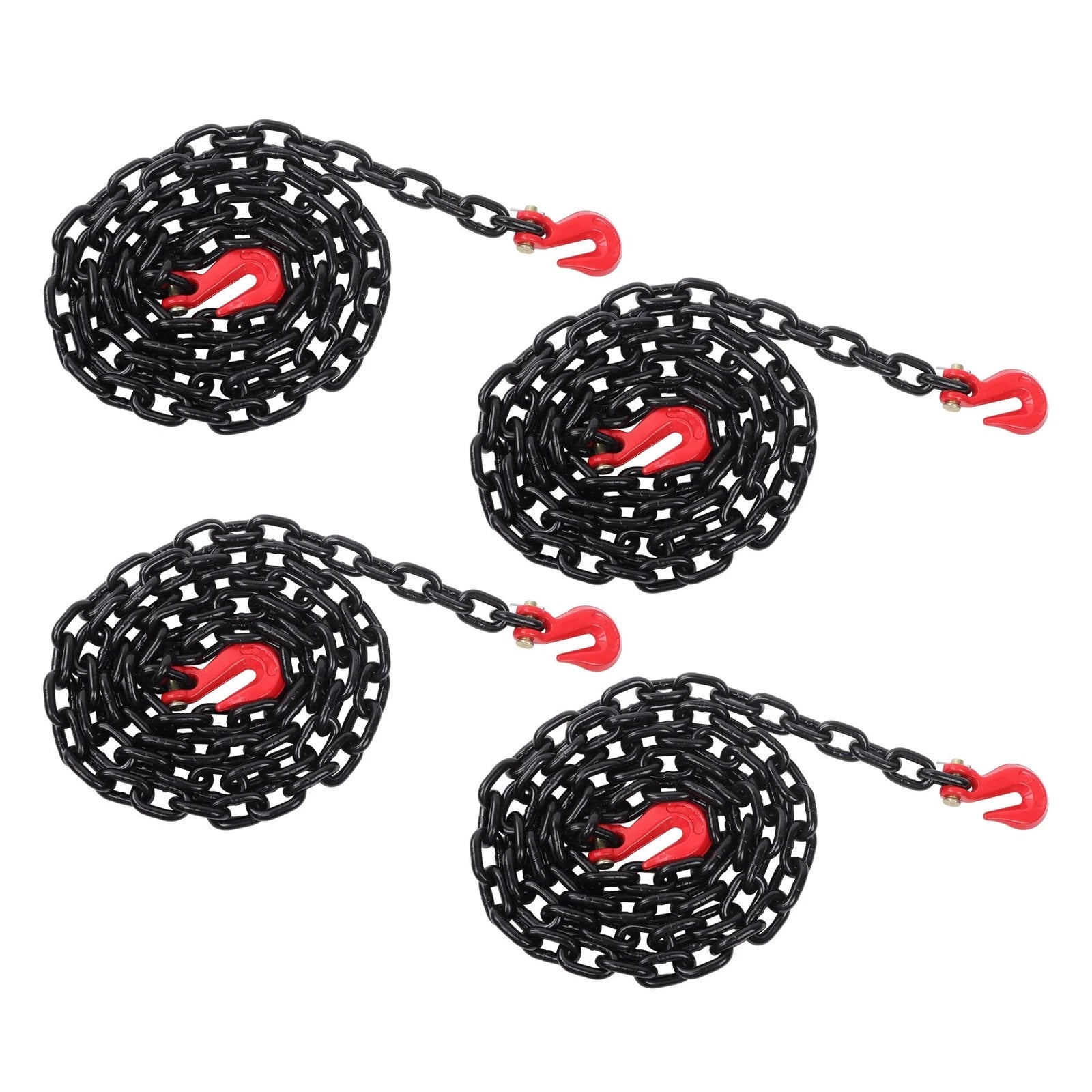 Set of 4 Towing Transport Binder Chains for G80 (7100 lbs, 3/8"×10')
