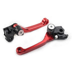 2X CNC Pivot Brake Clutch Levers for Honda CRF250R CRF450R (2007–2022) Red