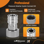 3/4" Garden Hose Thread Adapter to 1/4" QC Pressure Washer Coupler