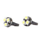 10Pcs White T5 Wedge 3-SMD LED Light Bulbs for Speedometer Gauge Cluster