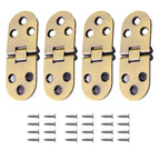 Set of 4 Zinc Alloy Flip Hinges for Marine Use Rust Resistant
