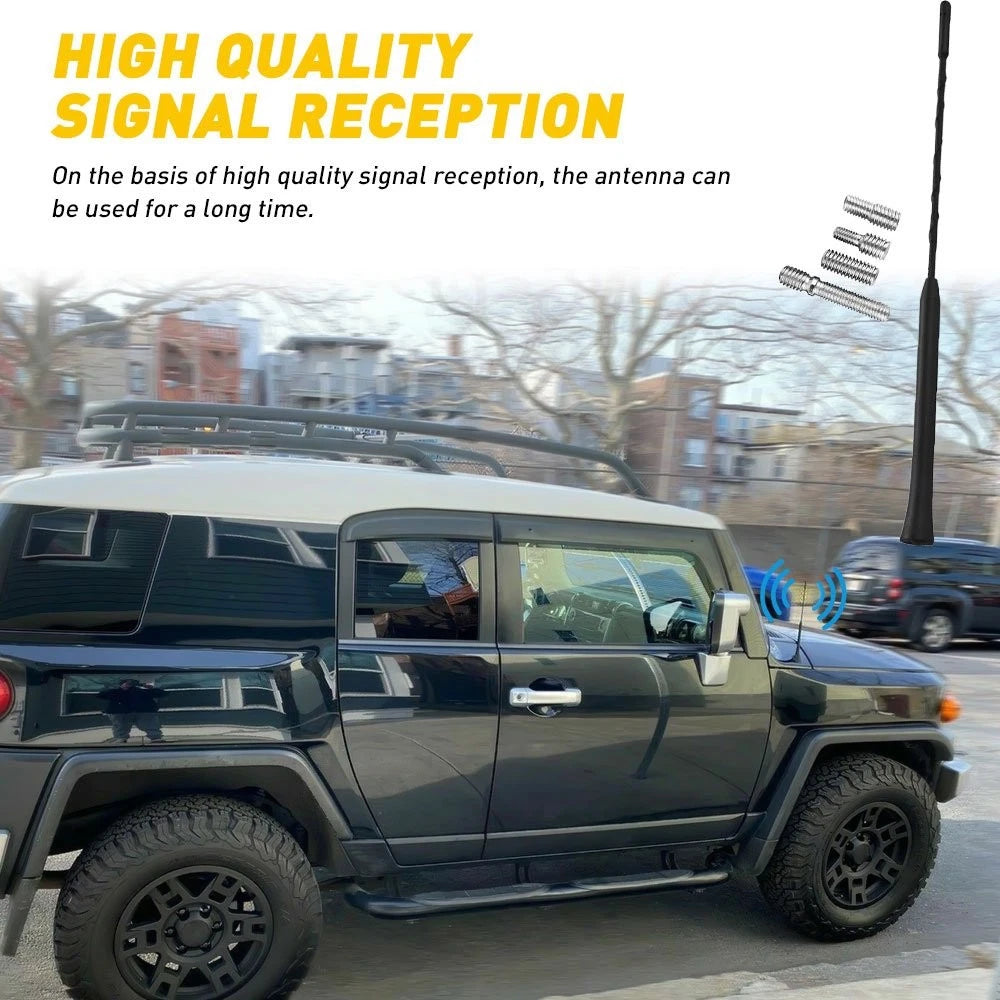 11in Black Stainless Antenna Mast for SUV Pickup (AM/FM)