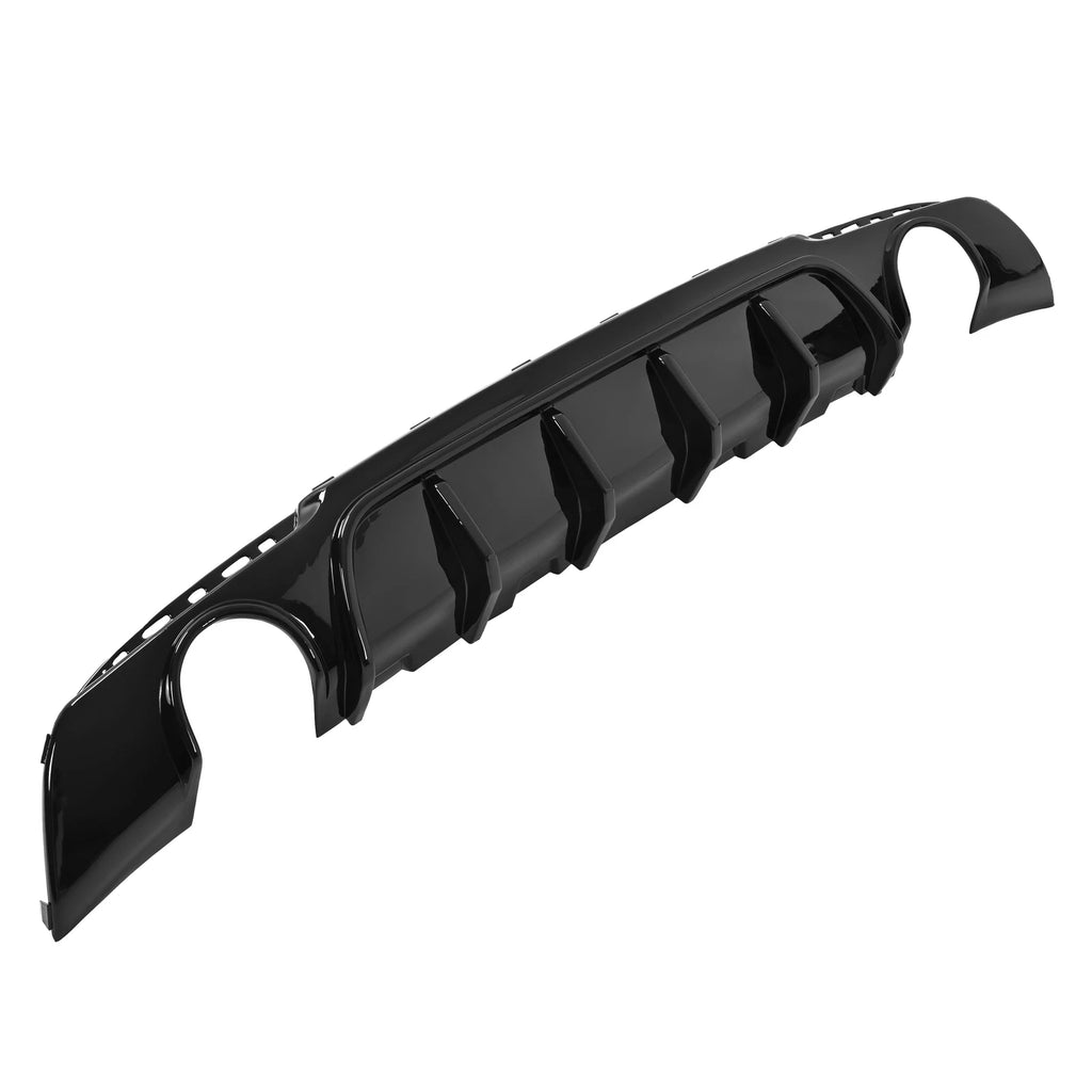 Rear Bumper Diffuser for Chrysler 300 (2015–2023) Gloss Black Shark Fins