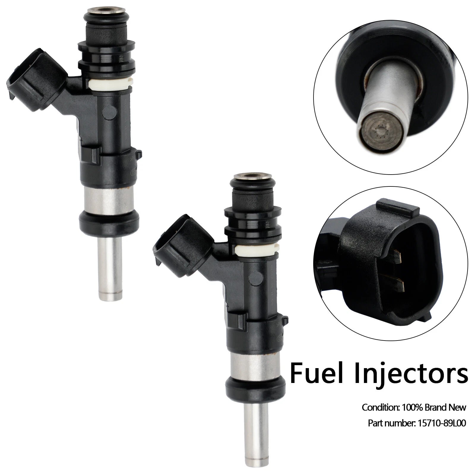 2X Fuel Injector 15710-89L00 for Suzuki Outboard DF 15HP 9.9HP 20HP