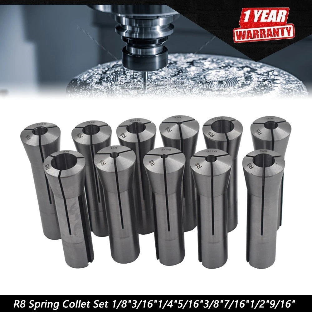 11Pcs Spring Collet Set for R8