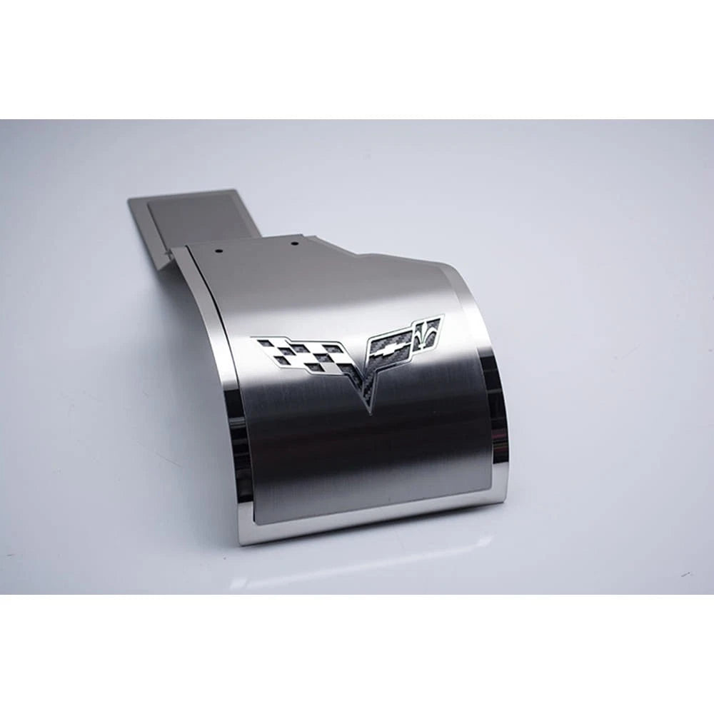 Alternator Cover Replacement with White Carbon Fiber Inlay for Corvette Z06 (2005–2013)