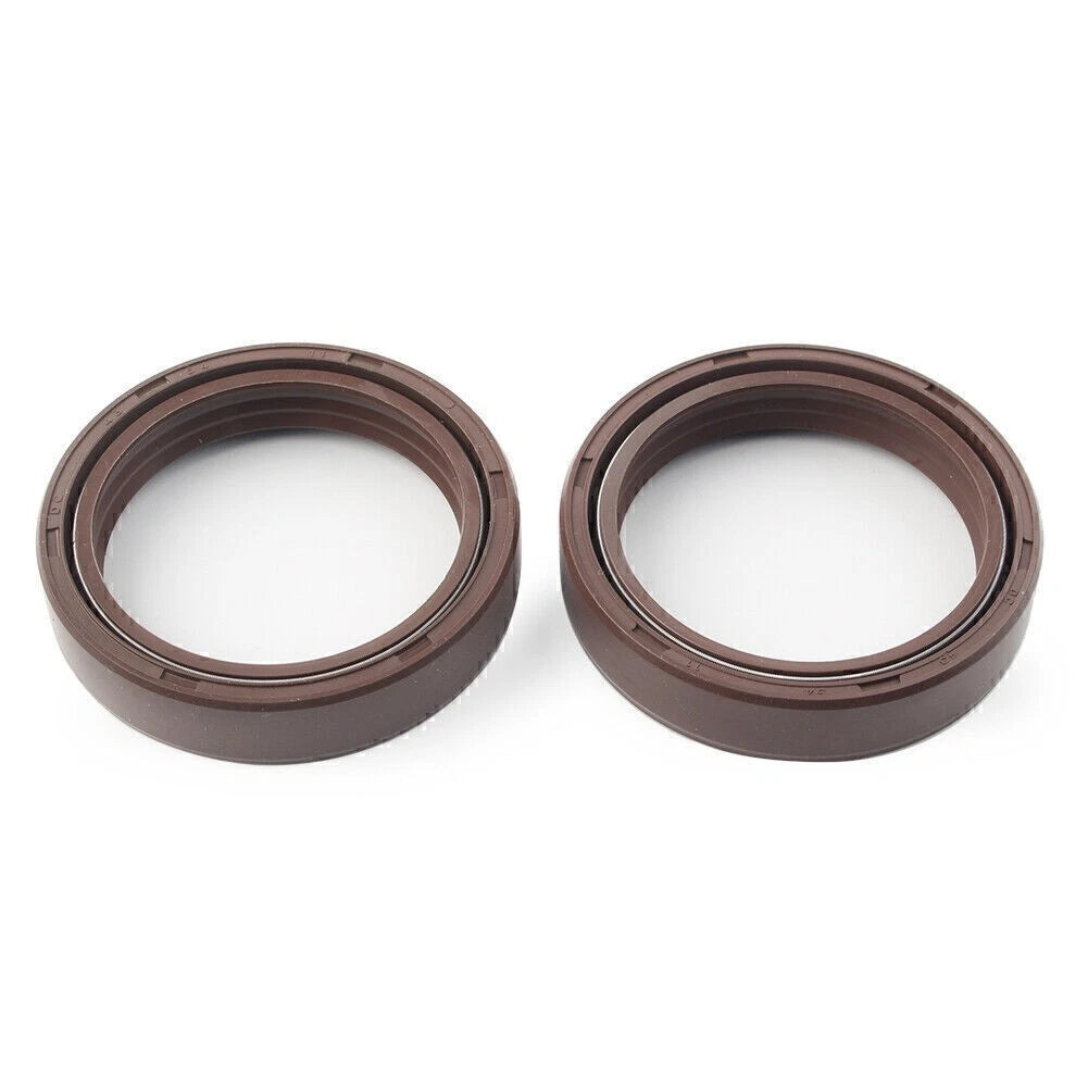 2X Fork Oil Seals for Motorcycle Front Fork Damper Shock Absorber (41X54-11MM)