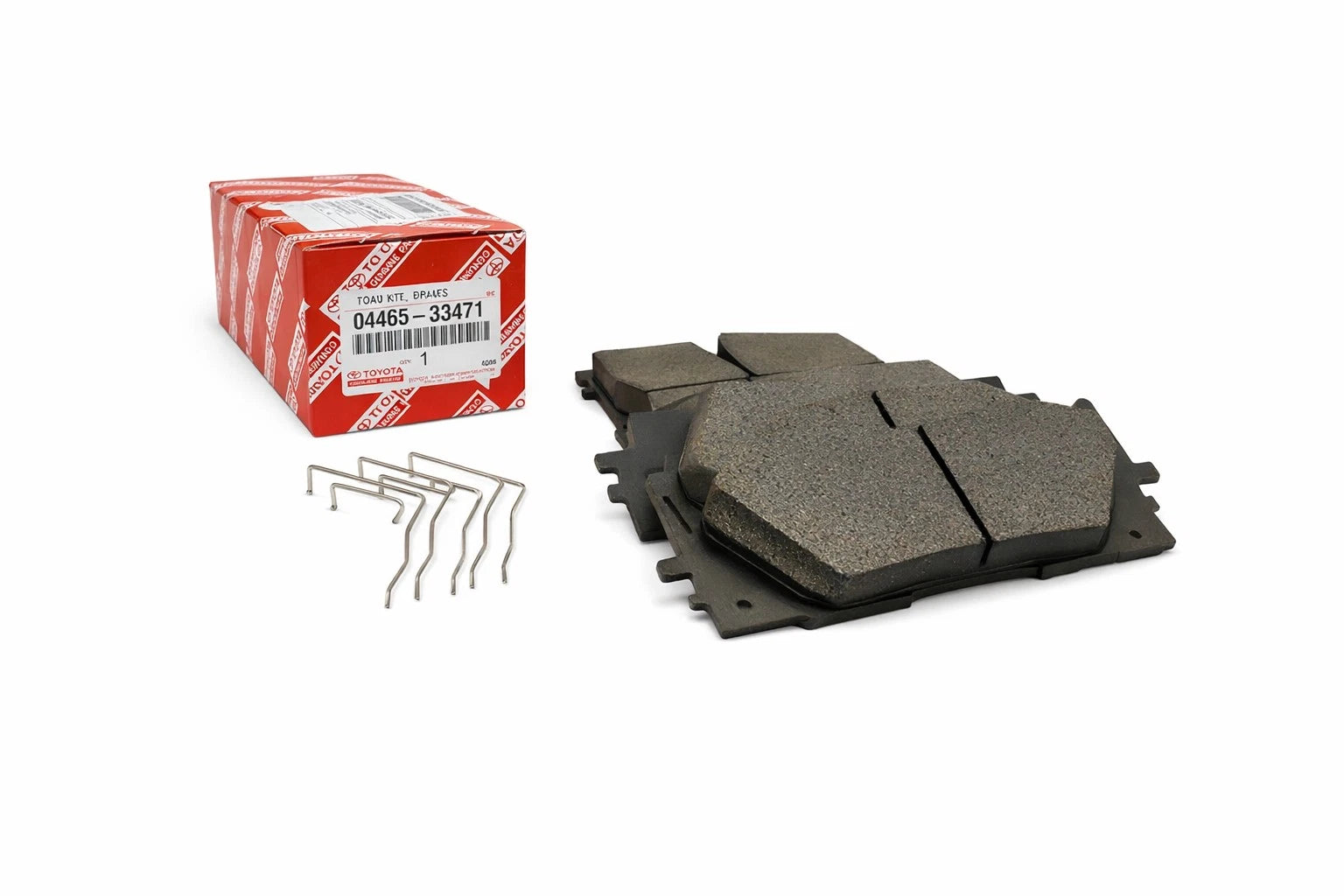 Set of 4 Genuine OEM Front Disc Brake Pads for Lexus ES350, ES300h (2007–2021) 0446533471