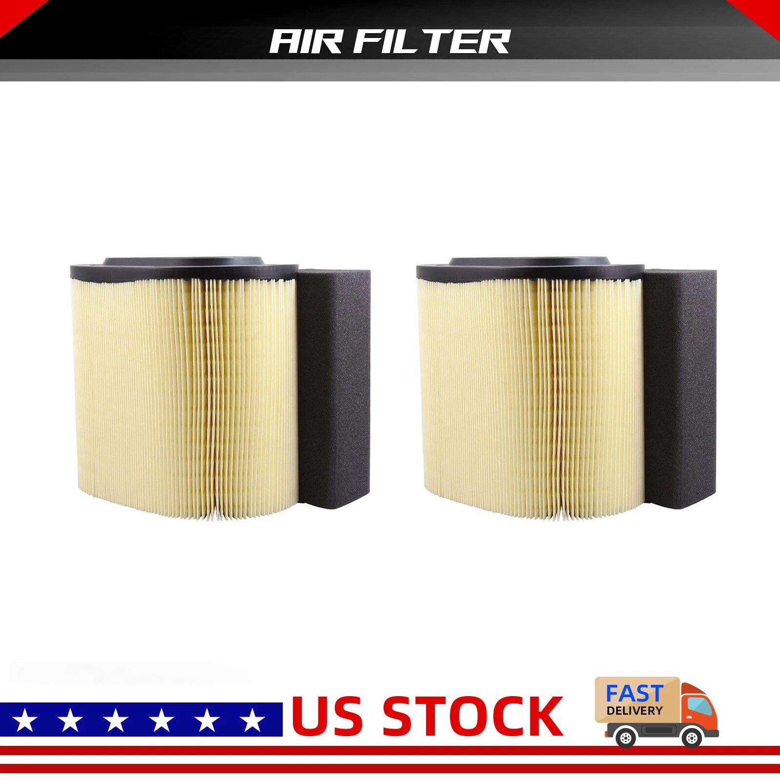 2X Engine Air Filter for Ford 6.7L Powerstroke (2011–2023) FA1927 HC34-9601-AF