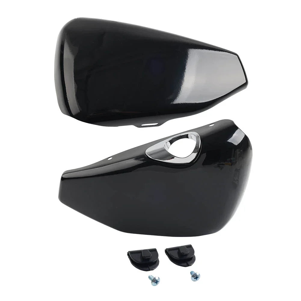 Vivid Black ABS Battery Covers for Harley Sportster XL883 1200 (2014-2022)