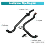 Water Engine Heater Inlet Coolant Pipe for BMW E46 E39