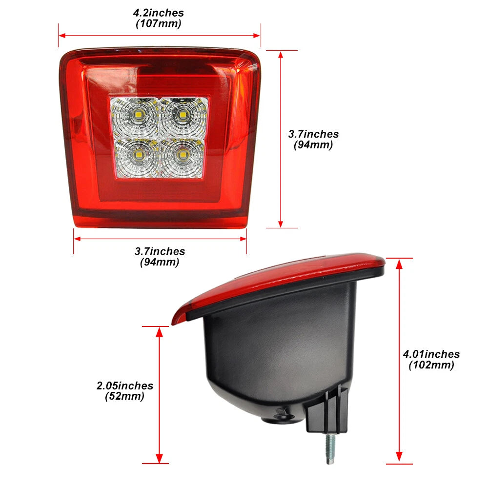 Red Lens LED Rear Fog Light for Make Model