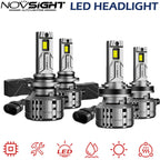 4X H11 + 9005 LED Headlight Bulbs for