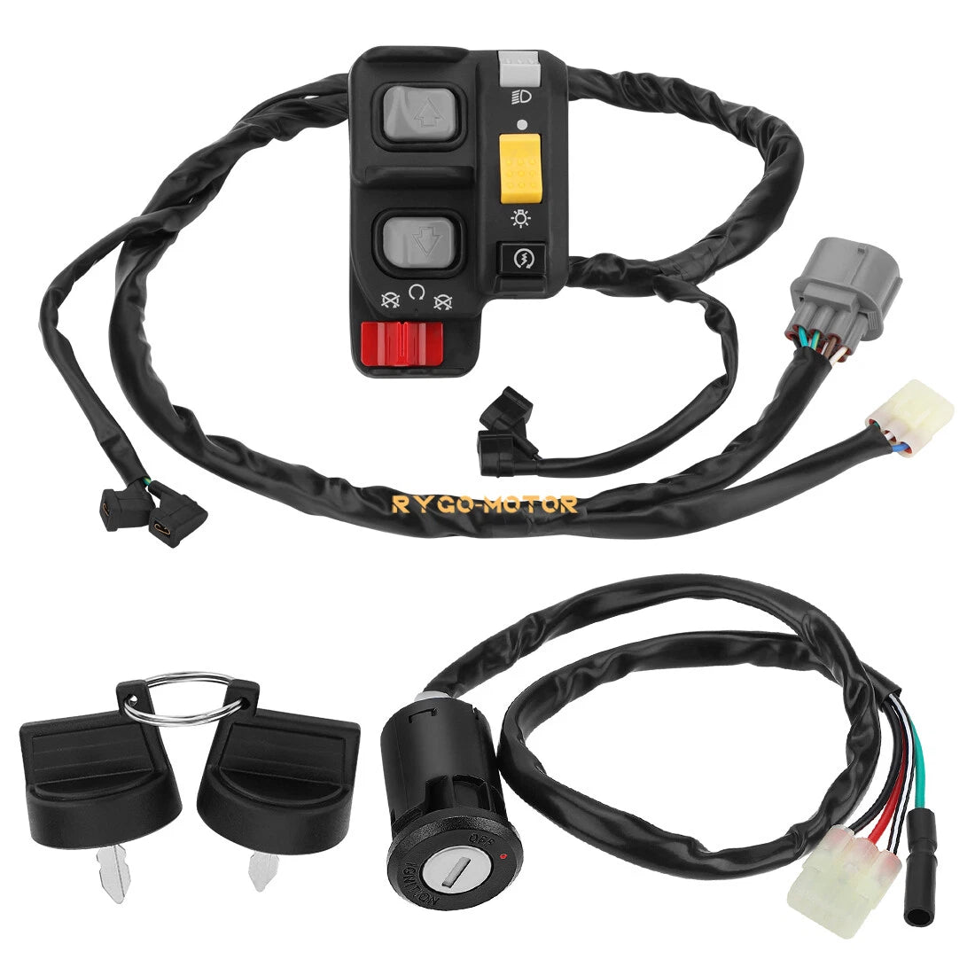Handlebar & Key Switch for Honda Recon 250 ES TRX250TE (2007–2020)