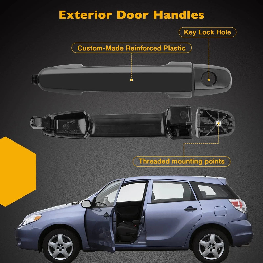 2X Exterior Door Handle for Toyota RAV4 Camry Scion xA xB (2001–2015)