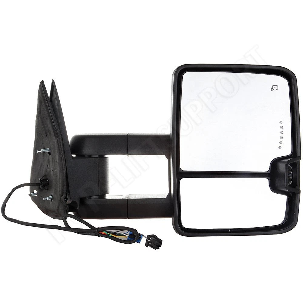 Power LED Smoke Towing Mirrors for Silverado Sierra (2014–2023)