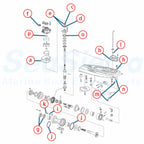 Lower Unit Seal Kit for Evinrude Johnson Outboard (5006373, 5000411, 439141)