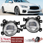 LED Fog Light Lamp Pair for Infiniti Q50 QX60 QX80 (2014–2020)