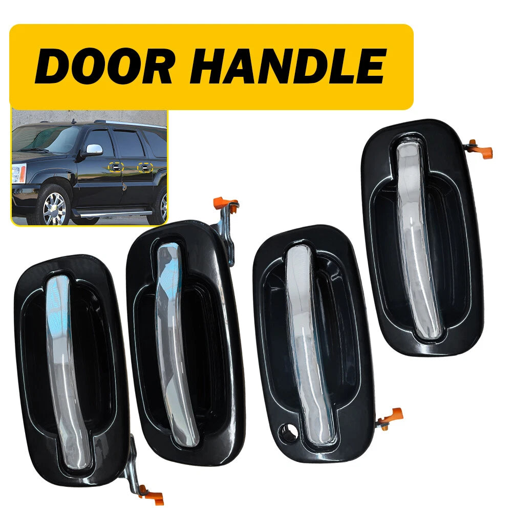 Set of 4 Outer Door Handles for Chevy Silverado GMC Sierra Cadillac (1999–2006)