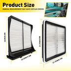 Set of 2 Engine & Cabin Air Filters for Subaru Forester WRX Impreza XV Crosstrek (2009–2018)