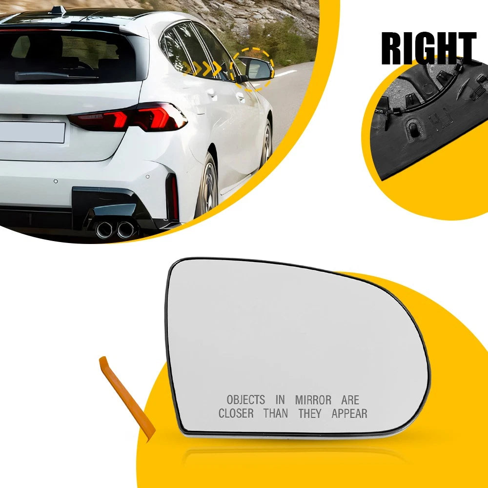 Mirror Glass RH Right Side Non-Heated 68228910AA for Jeep Cherokee (2014–2023)