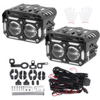 80W LED Fog Lights for Motorcycle ATV UTV SUV (Universal)
