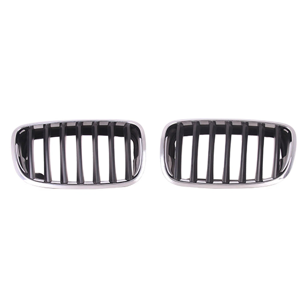Replacement Black Chrome Plastic Driver Side Grille (See compatibility Chart)