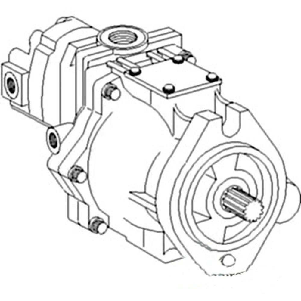Hydraulic Pump w/ Gear Pump for Case IH 1896 2090 2094 2096 2290 (Reman)