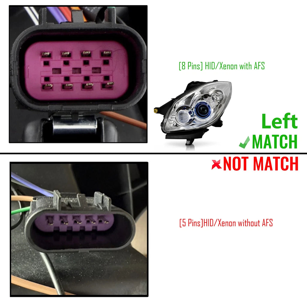 HID Headlight Set for Buick Enclave (2008–2012) AFS, Left + Right