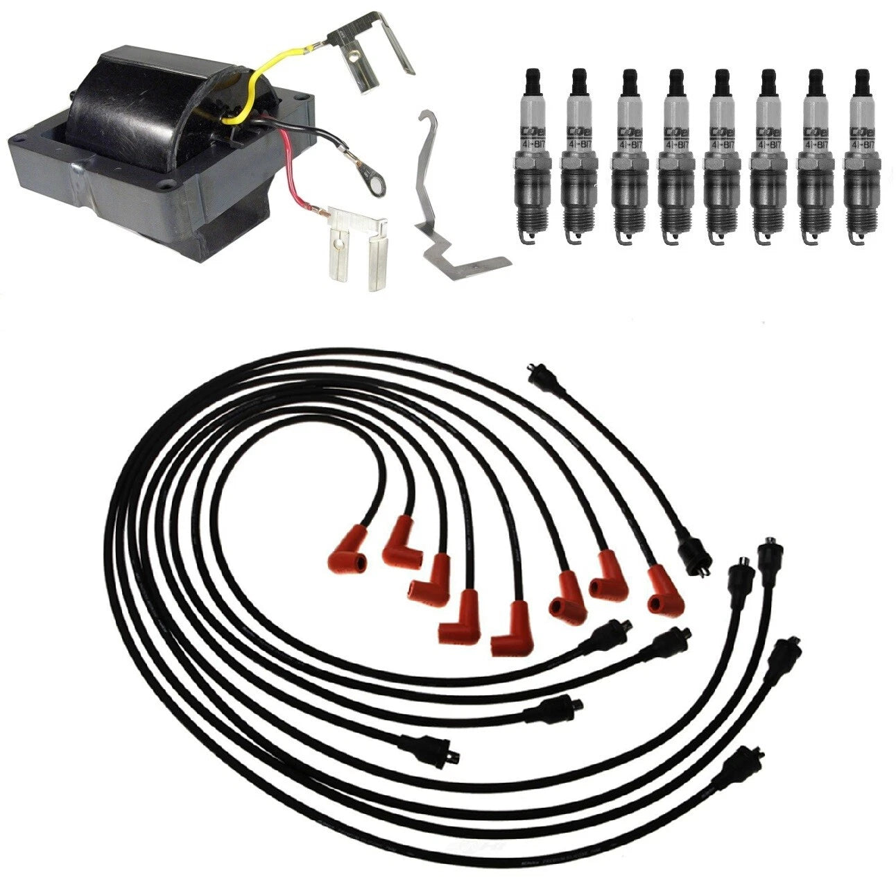 Ignition Wires & Spark Plugs Kit for Chevrolet P20 (1975) - ACDelco