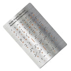 Tactile Braille Learning Tool Metal Board for Blind Education (2023)