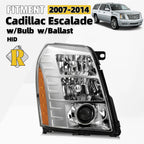 HID w/Bulb Ballast for Cadillac Escalade (2007–2014) Passenger Headlight ASSY RH