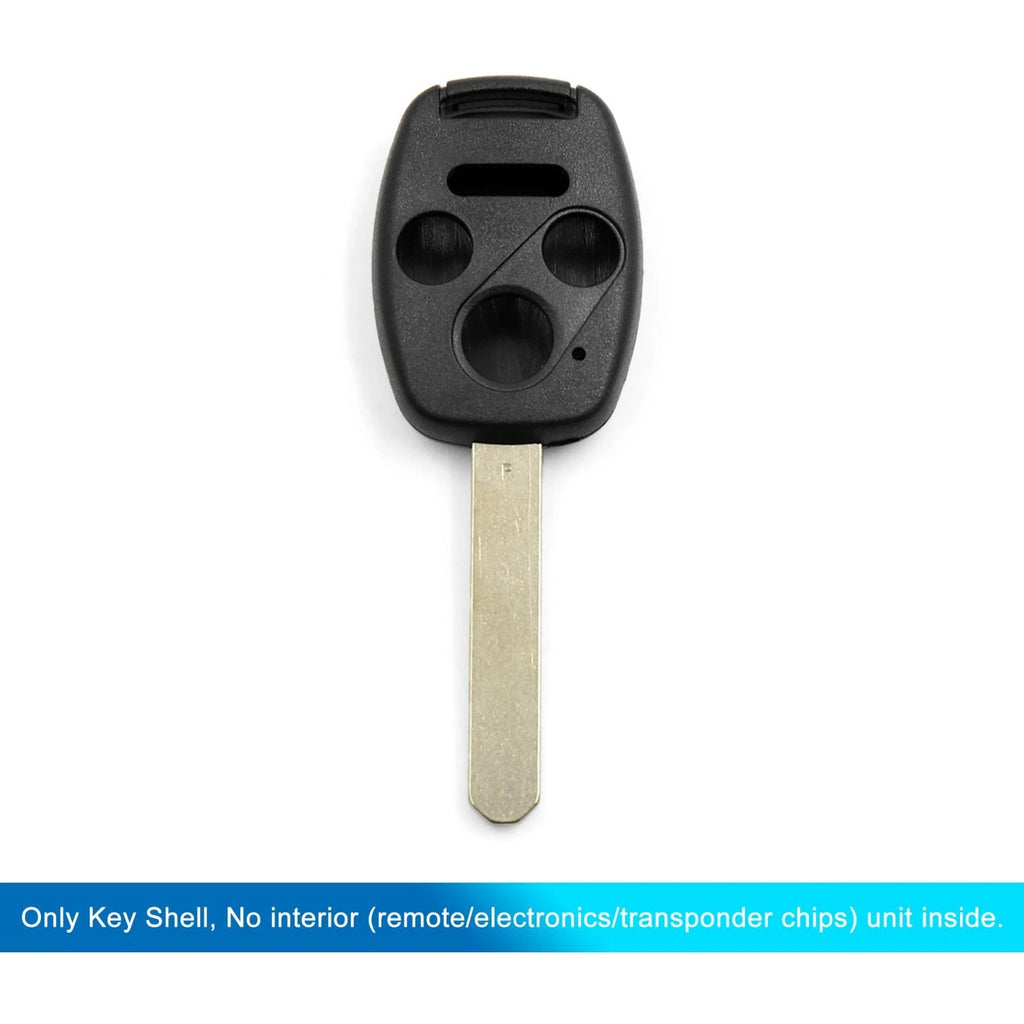 Car Key Shell Case OUCG8D-380H-A for Honda Accord (2003–2007) 4 Buttons Black